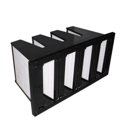 High efficiency sub-efficient combined air volume Merv 15 16 fiberglass W-type V-type air filter